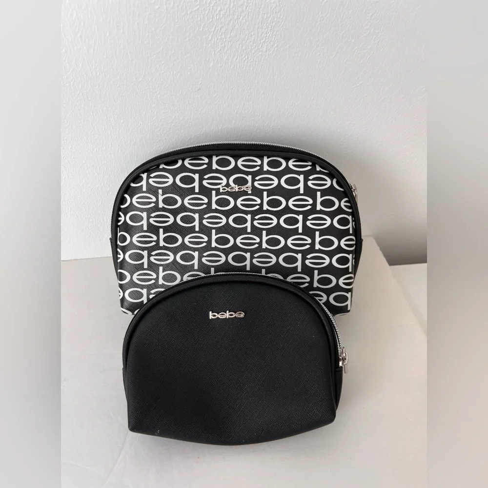 Bebe Monochrome Logo Cosmetic Bag Set